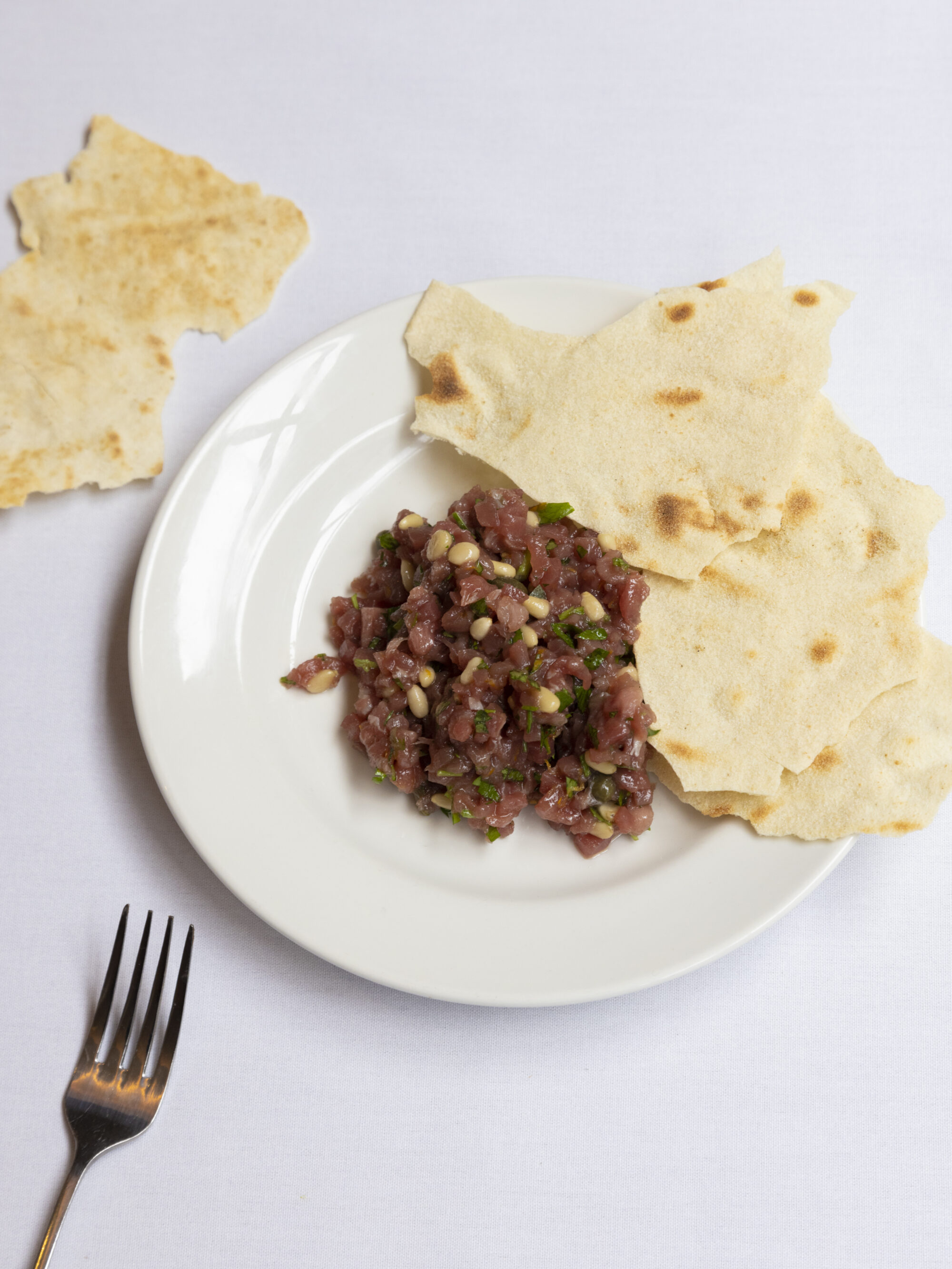 BDL 2024 Raw Tuna Tartare Capers Pinenuts Pane Carasau 2