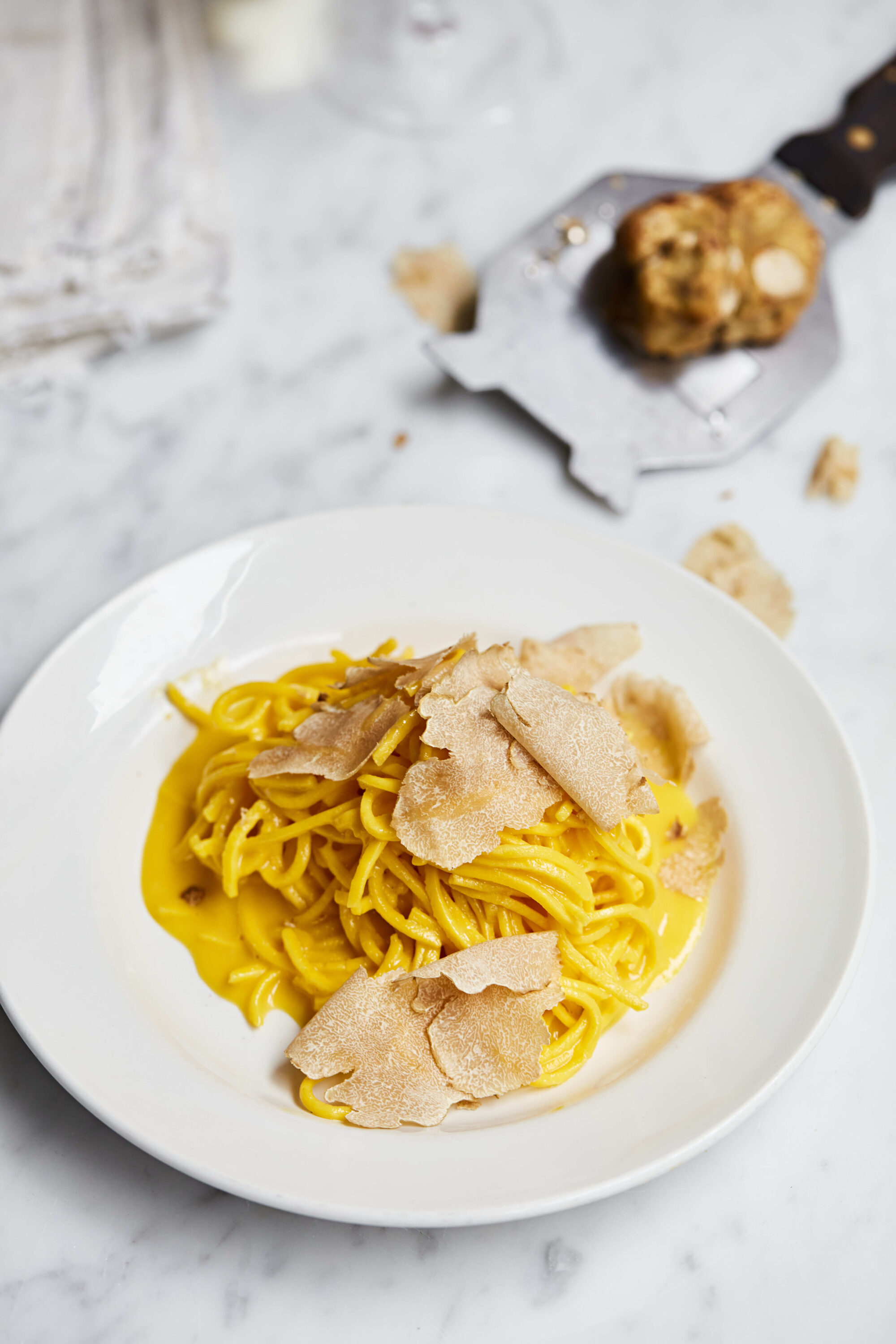 Food Pasta Tajarin Taglierini with egg Truffle 3